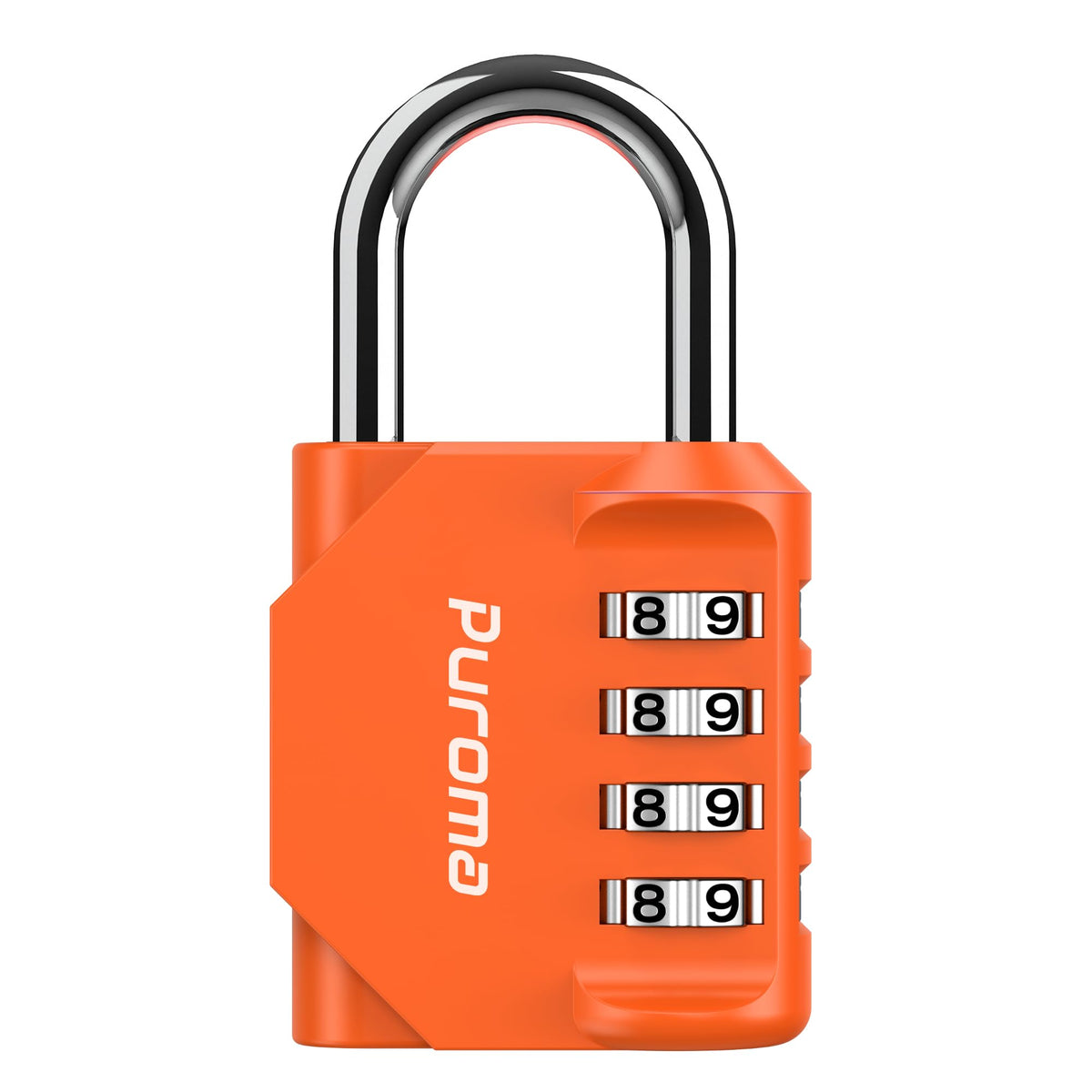 Puroma 2 Pack Combination Lock Locker 4 Digits Combo Padlock Gym Black