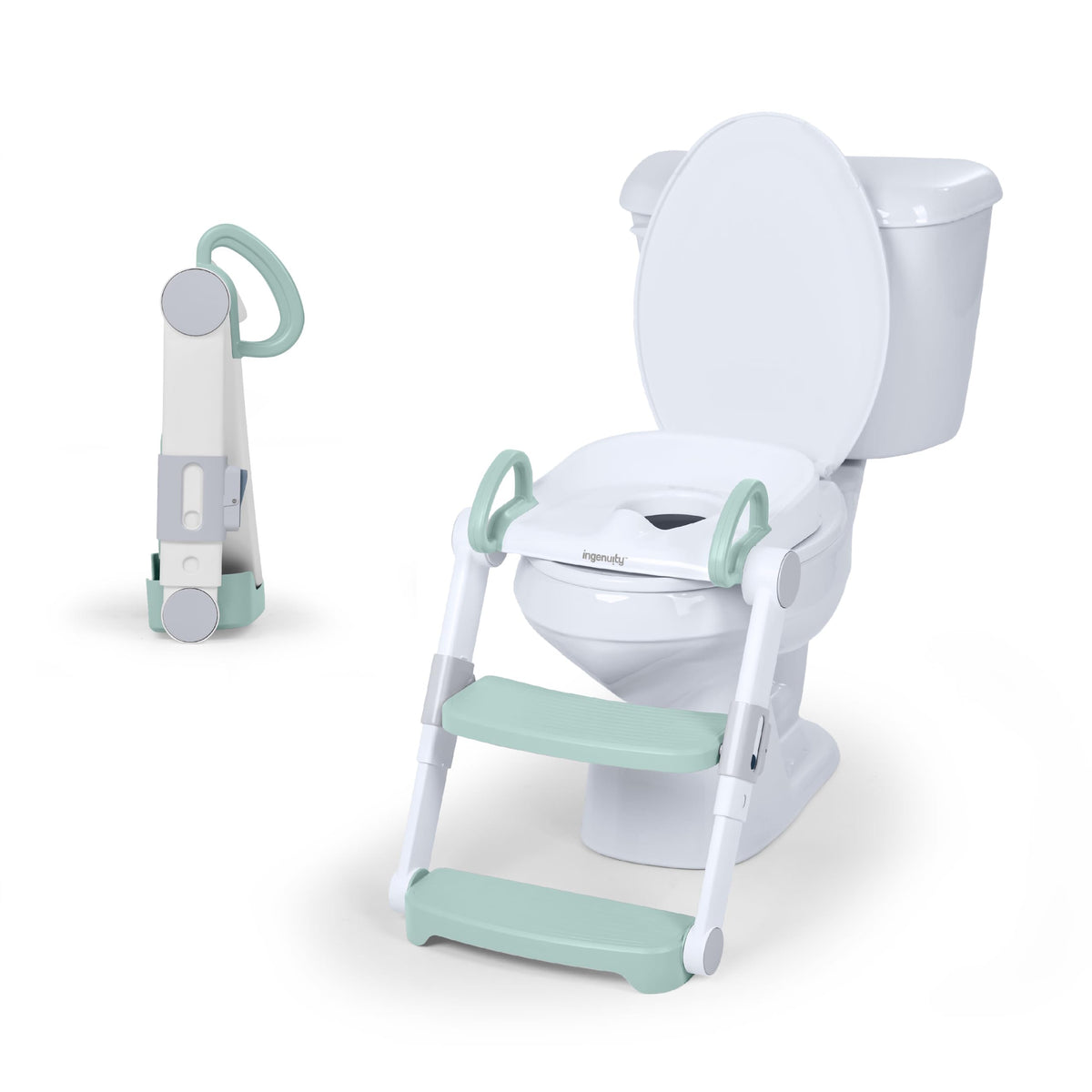 Ingenuity My Size Potty Training Toilet Kit with Sylvi Potty Training Book, Makes Learning Fun with Sticker Chart, Plush Toy, Mini Toy Potty, Full-Sized Toddler Toilet with Removable Potty Seat