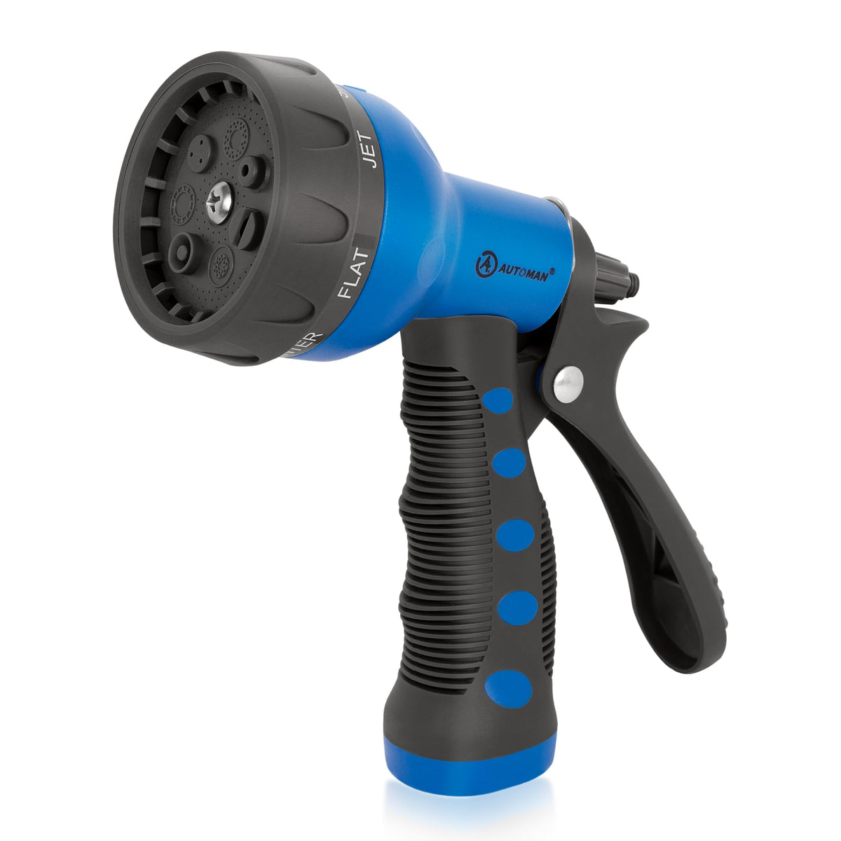 AUTOMAN Garden Hose Nozzle, Water Hose Sprayer Nozzle with 7 Adjustable Watering Patterns, Slip Resistant for Watering Plants, Lawn& Garden, Washing Cars, Cleaning, Showering Pets & Outdoor Fun. Father Jim Norris notebooks