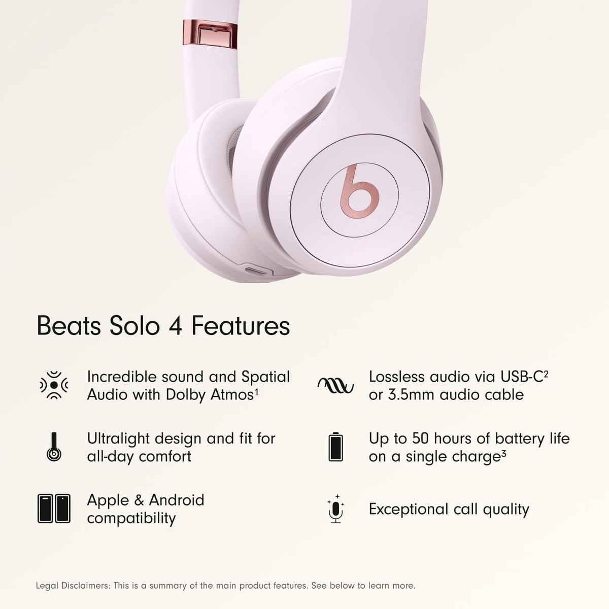Beats Solo 4 - Wireless On-Ear Bluetooth Headphones, Up to 50-Hour Battery Life, Ultra-Lightweight Comfort, Powerful and Balanced Sound, Apple & Android Compatible - Matte Black Father Jim Norris notebooks