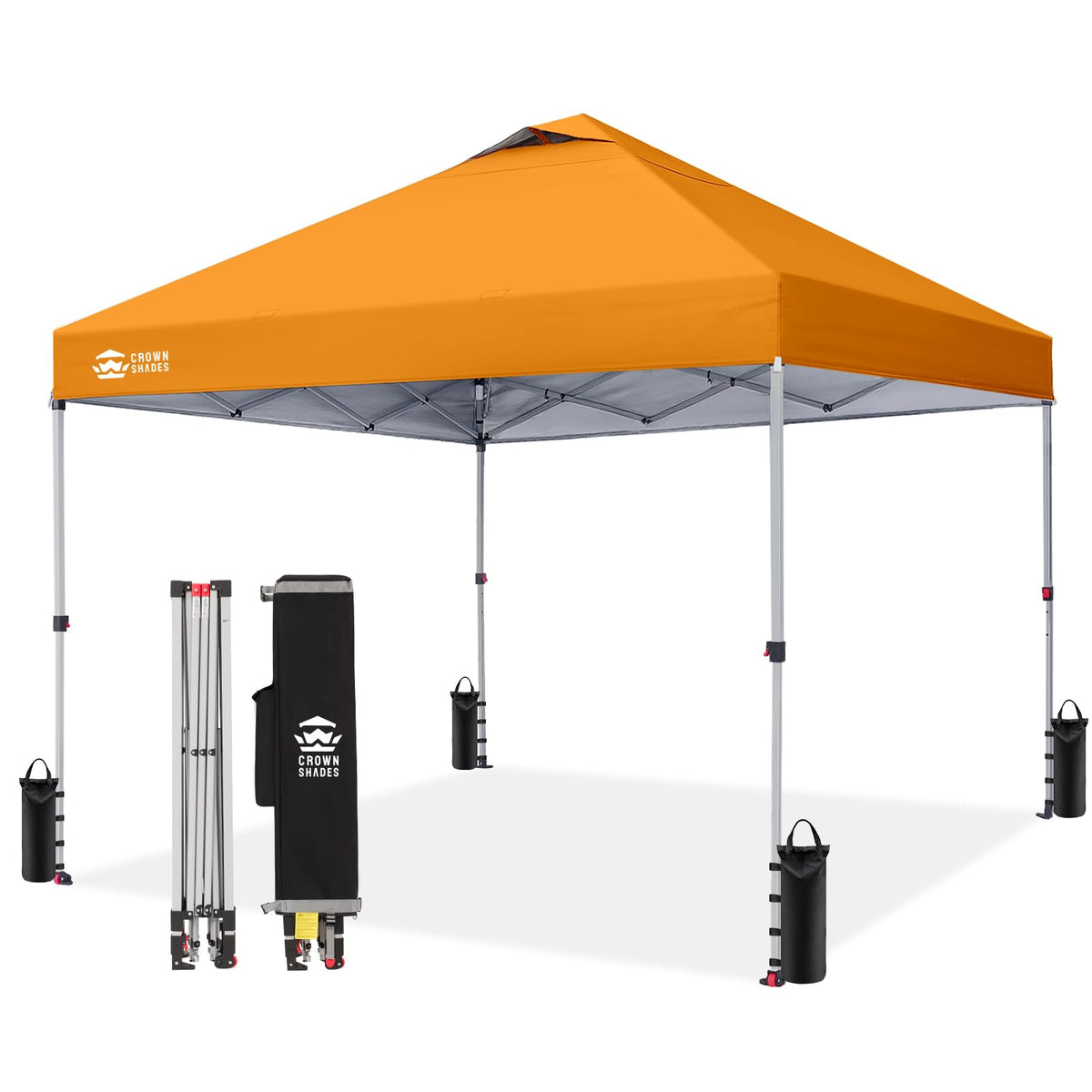 CROWN SHADES 10x10 Pop Up Canopy Tent with One Push Setup, Blue Father Jim Norris notebooks