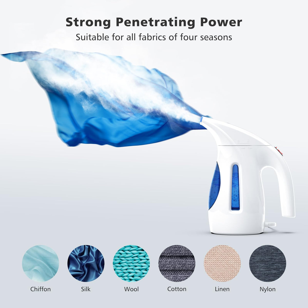 HiLIFE Steamer for Clothes, Portable Handheld Clothing Steamer, 240ml Big Capacity, 700W, Strong Power, Fabric Quick Wrinkle Remover with Brush for Home, Office(ONLY 120V)(Ink Black)