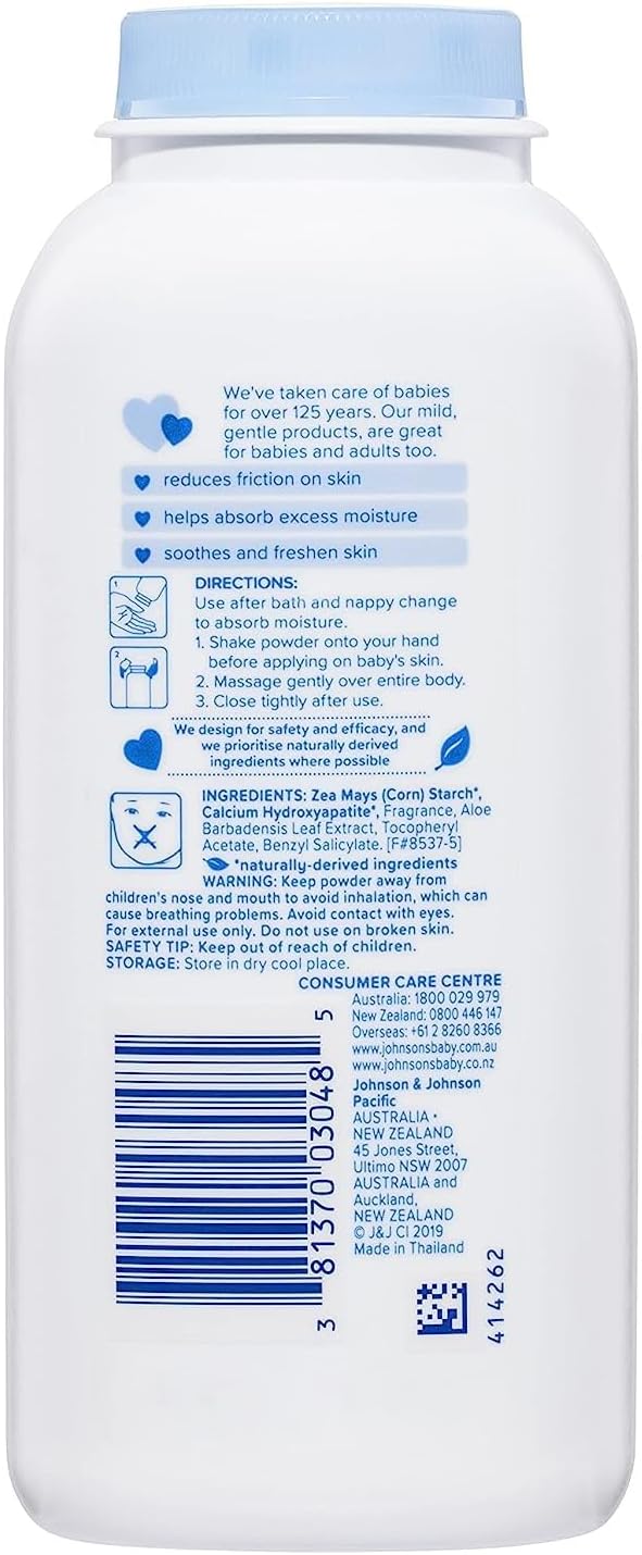 Johnson's Baby Naturally Derived Cornstarch Baby Powder, 1.5 oz