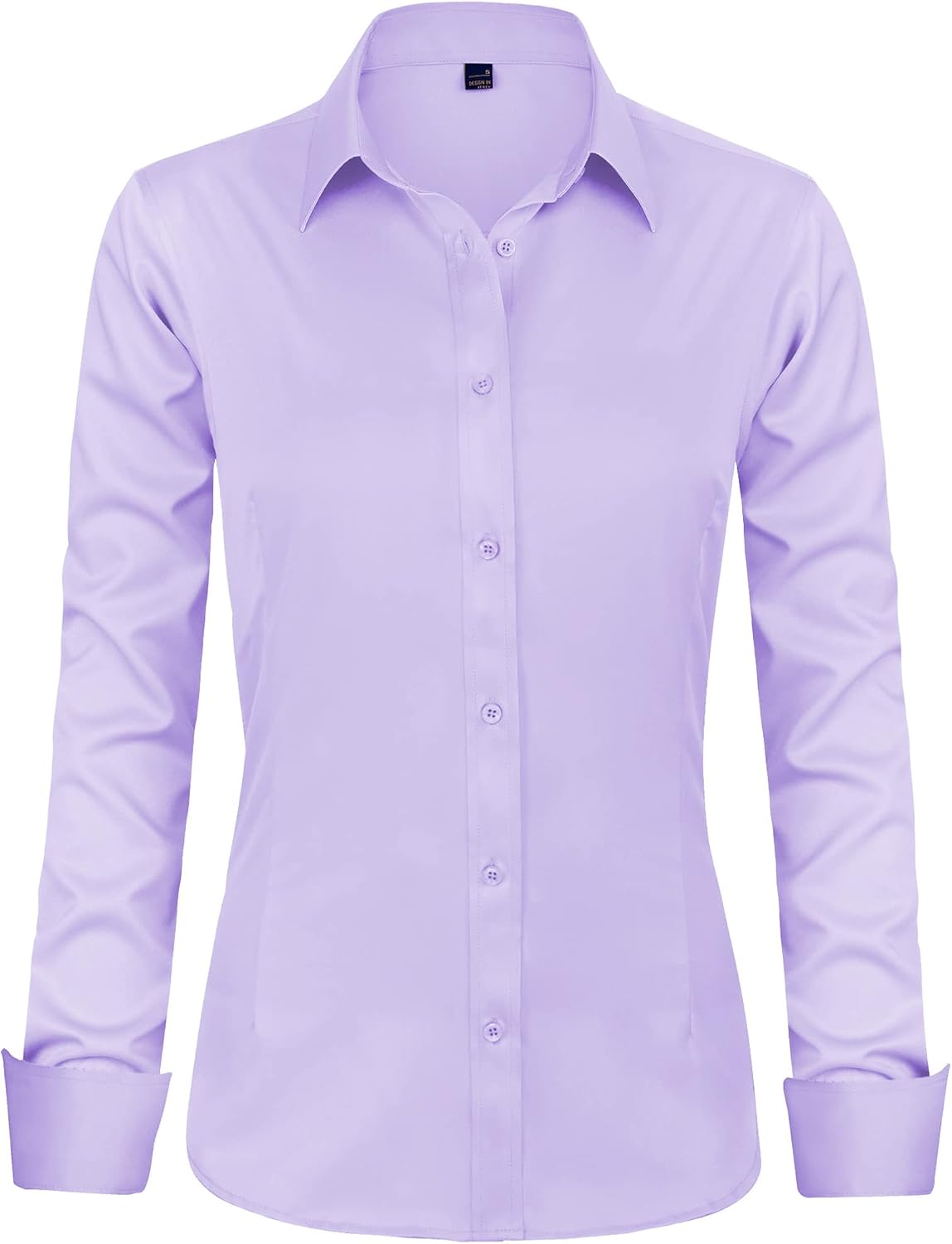 J.VER Womens Dress Shirts Long Sleeve Button Down Shirt Wrinkle-Free Business Casual Blouse Office Work Tops