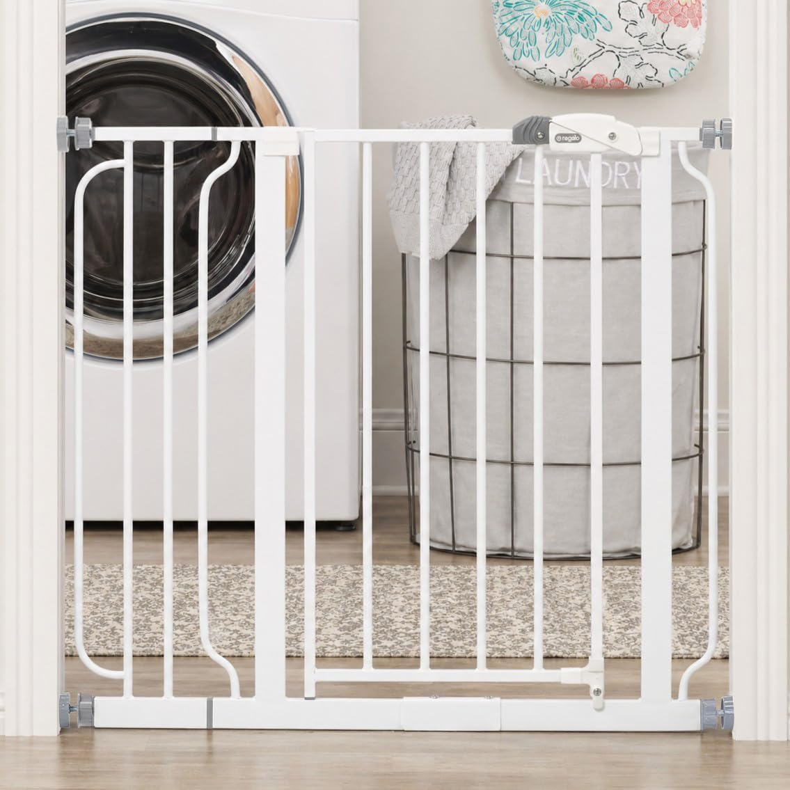 Regalo Safety 29"-38.5" Easy Step Baby Gate, Bottom of Stairs & Doorways
