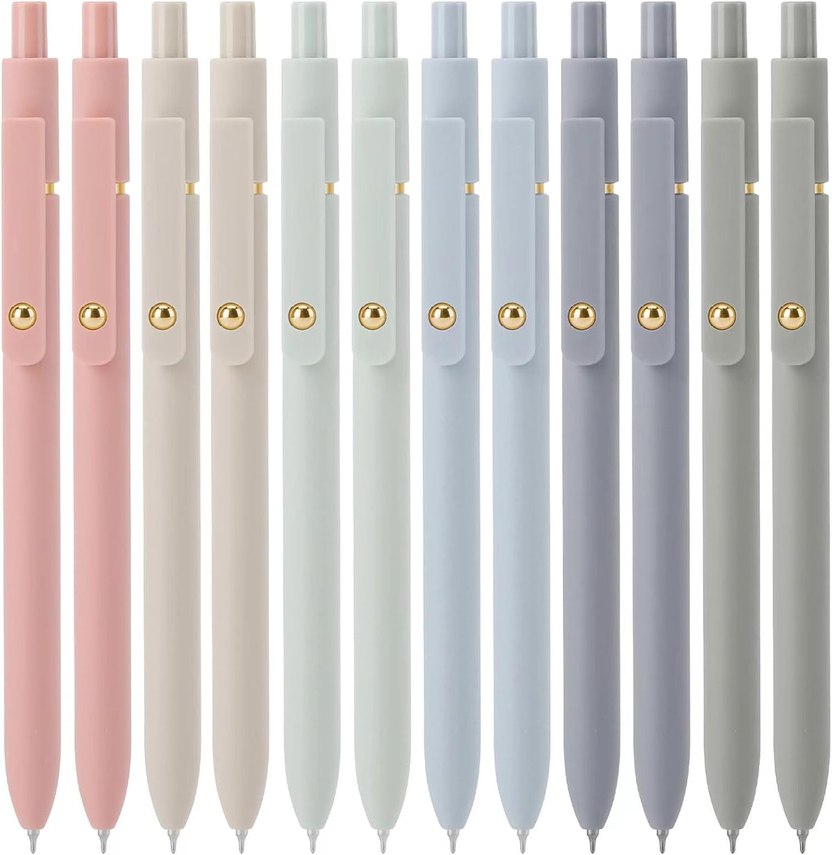 Ddaowanx Gel Pens,6 Pcs 0.5mm Retractable Quick Dry Black Ink Pens Father Jim Norris notebooks