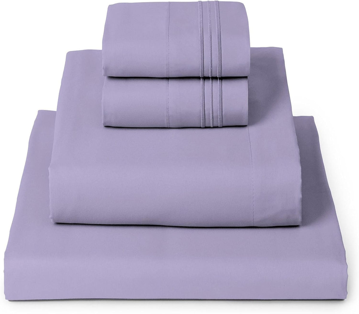 Mellanni Iconic 3-Piece Bed Sheet Set, 16" Deep Pocket (Twin, White)