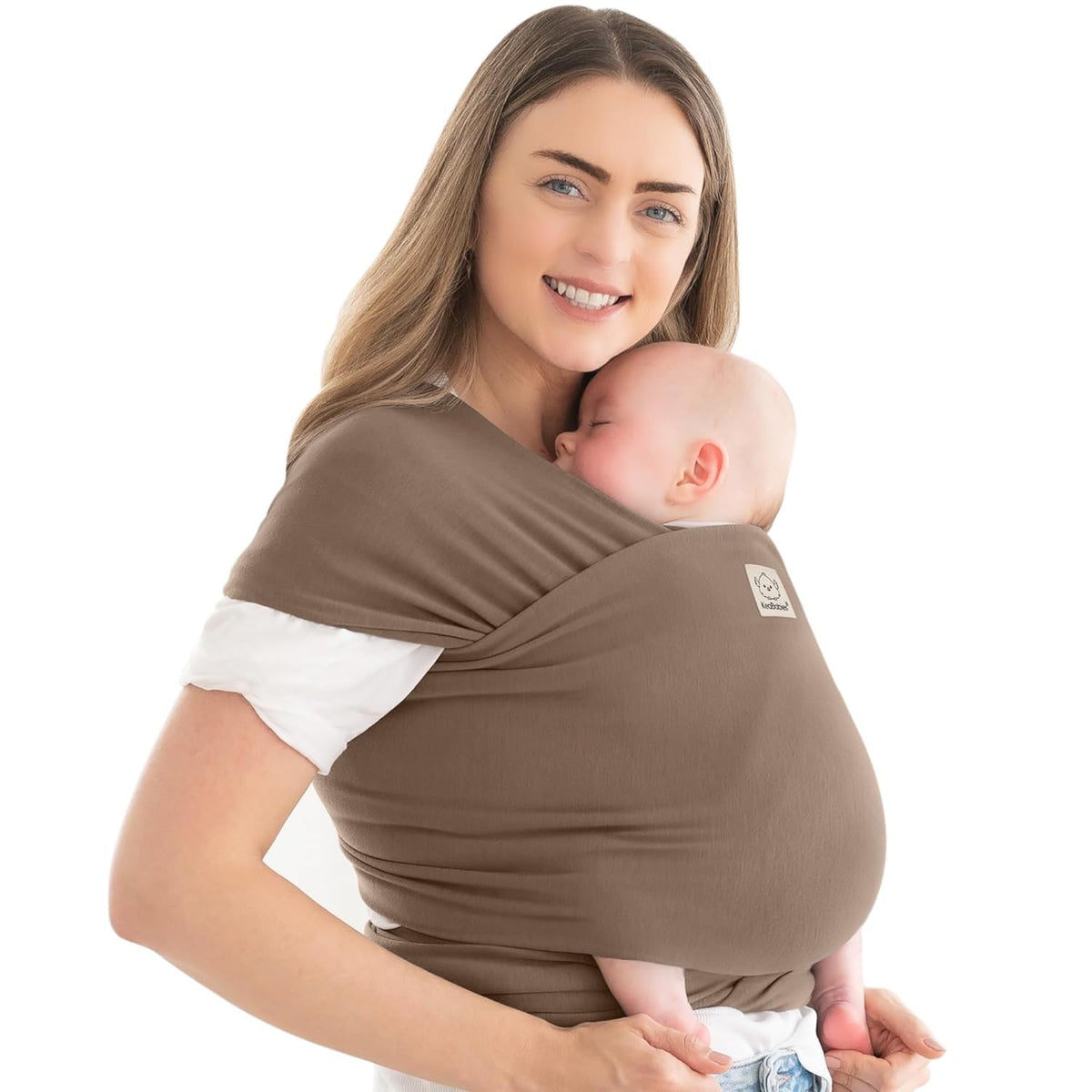 KeaBabies Baby Wrap Carrier, All in 1 Original Baby Carrier, Trendy Black