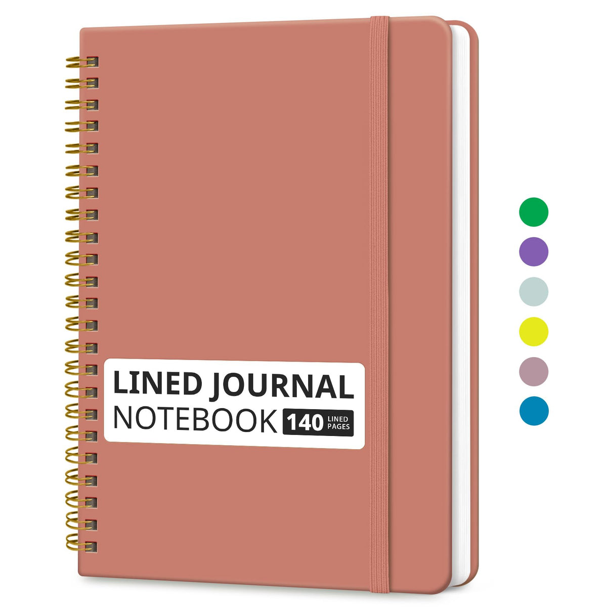 Taja Lined Spiral Notebook for Work, 5.7"x7.9" Spiral Journal College Ruled Father Jim Norris notebooks
