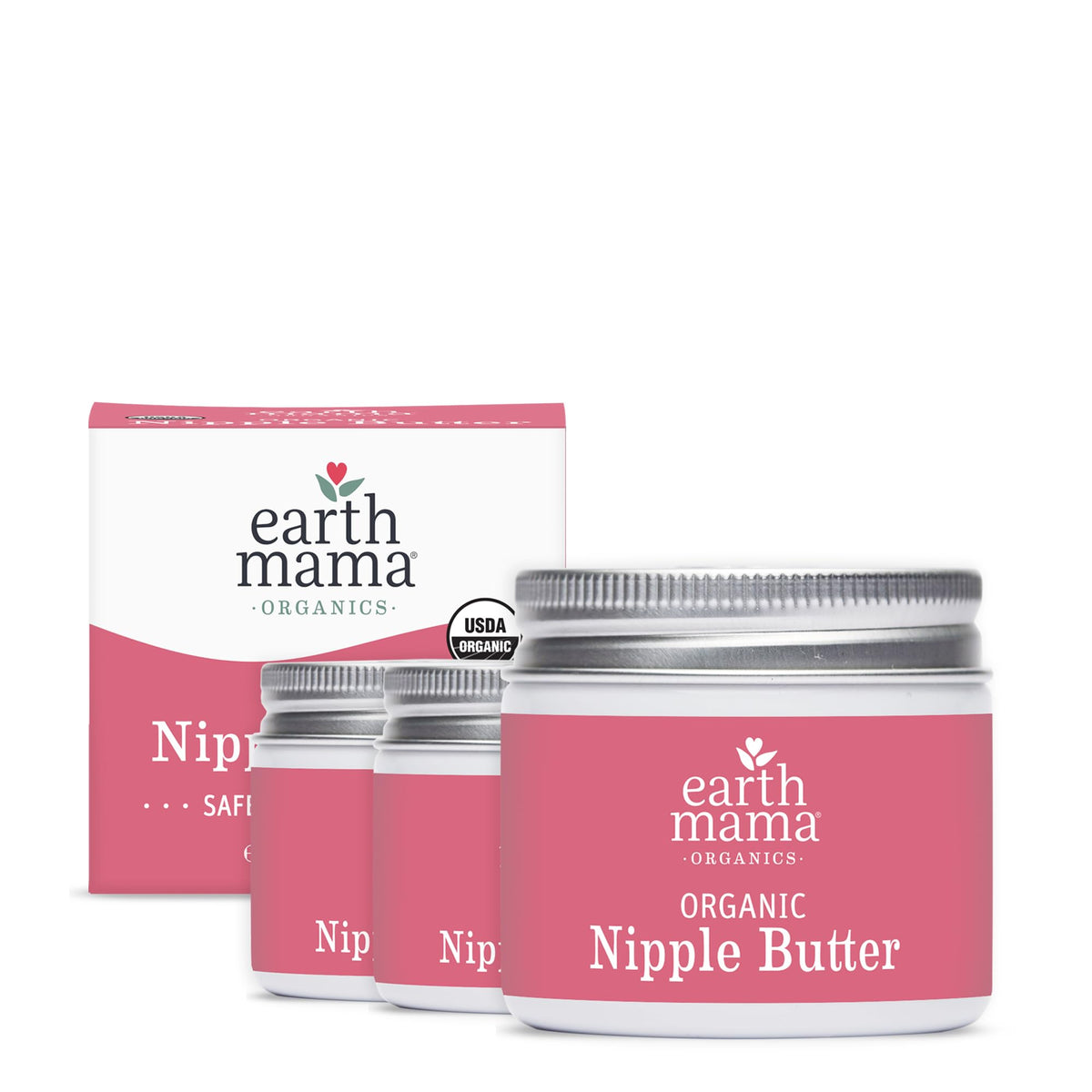 Earth Mama Organic Nipple Butter, Lanolin-Free Breastfeeding Cream, 2 fl oz