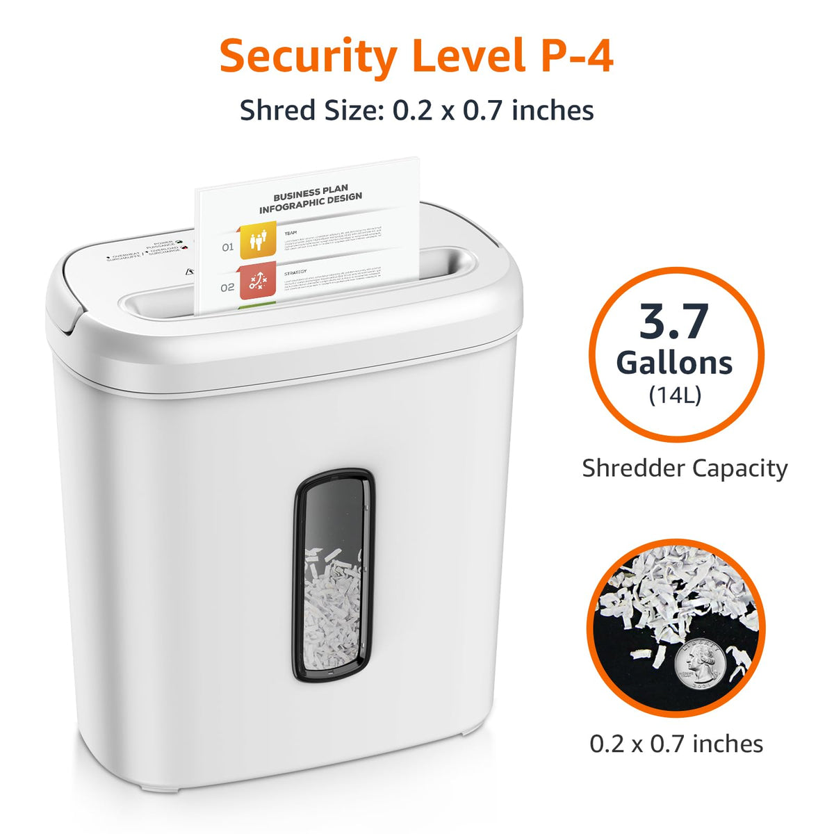 Amazon Basics 8-Sheet High Security Cross Cut Paper and Credit Card Shredder with P-4 Security, Auto Shut-off, Black Father Jim Norris notebooks