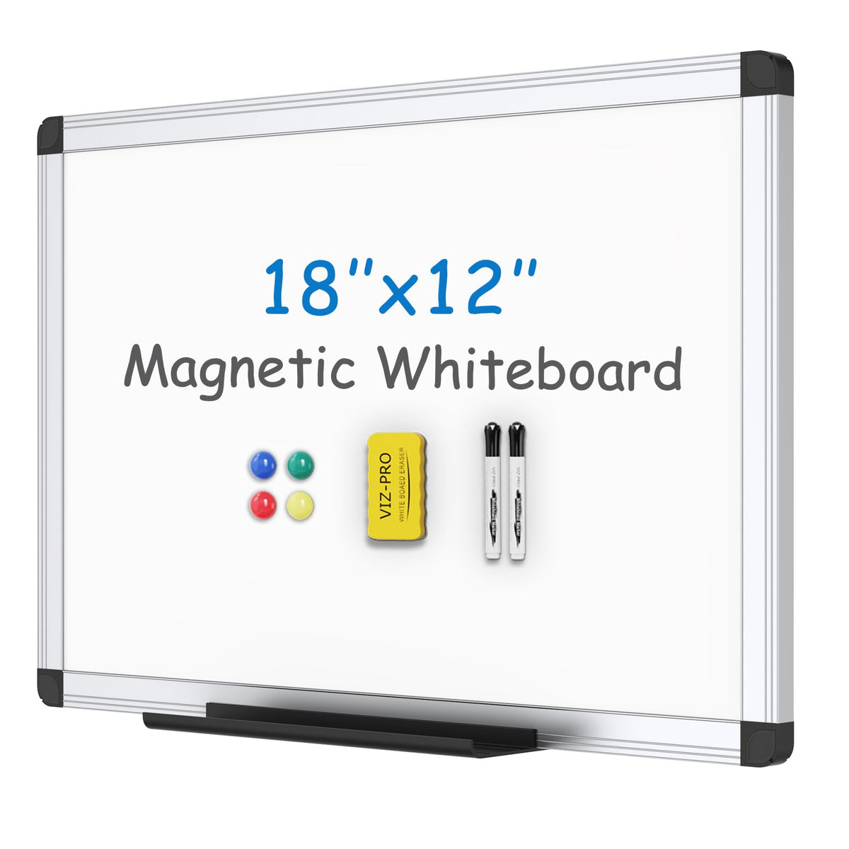 VIZ-PRO Magnetic Dry Erase Board, 36 X 24 Inches, Silver Aluminium Frame Father Jim Norris notebooks