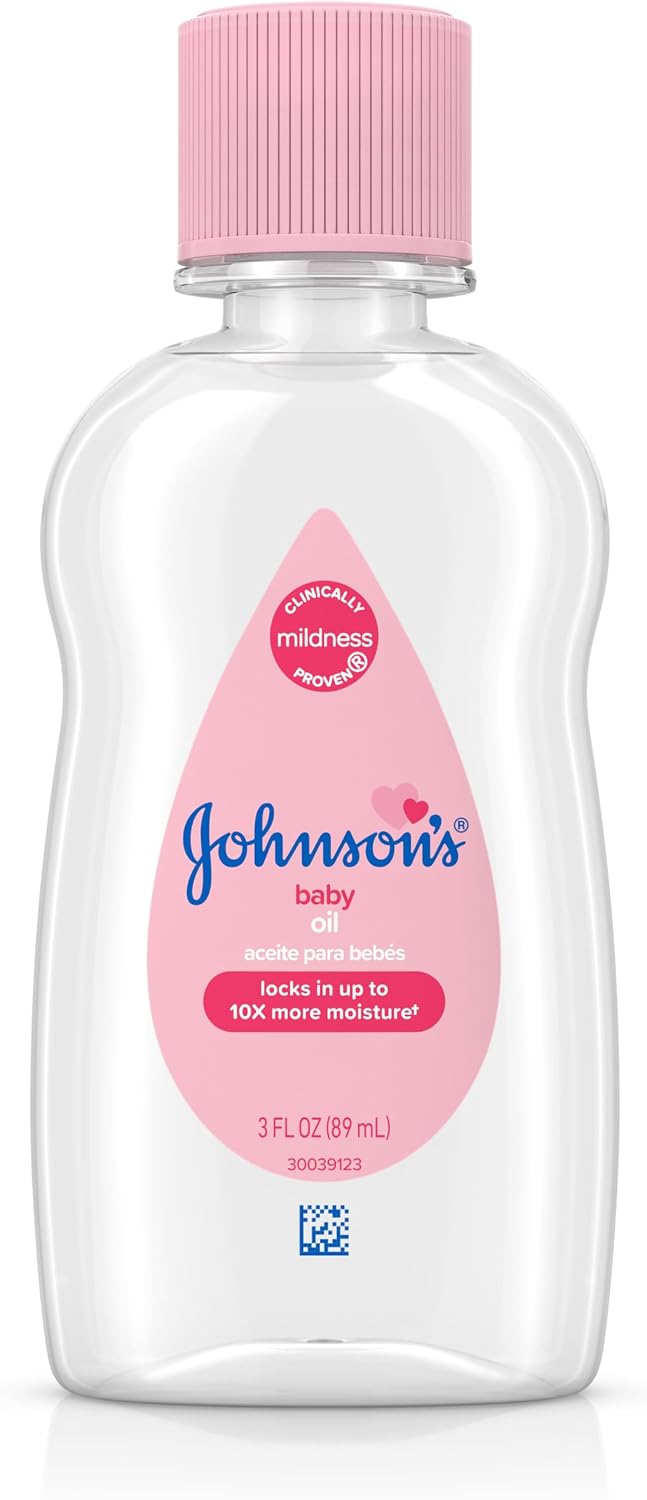Johnson's Baby Oil, Hypoallergenic, 3 fl oz