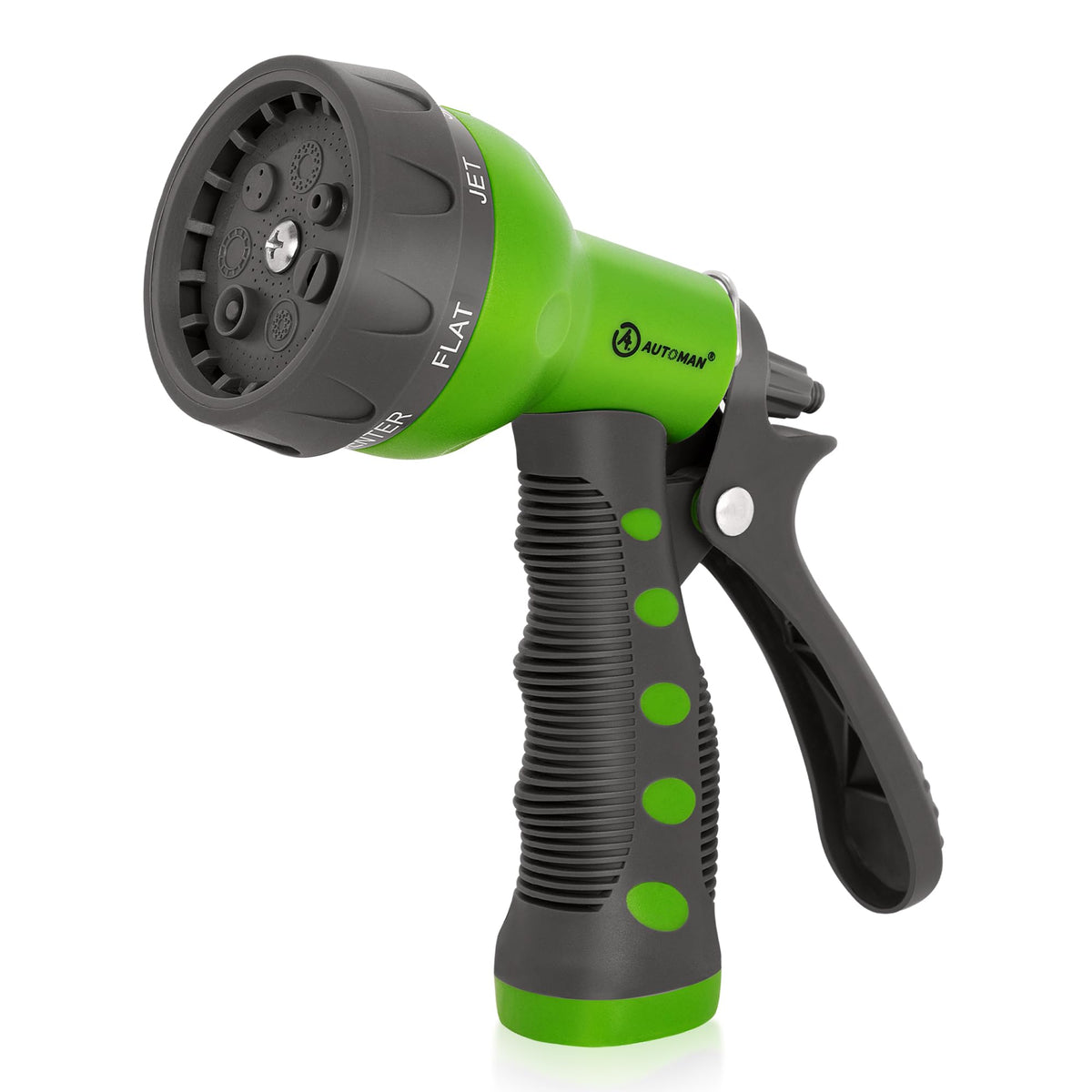 AUTOMAN Garden Hose Nozzle, Water Hose Sprayer Nozzle with 7 Adjustable Watering Patterns, Slip Resistant for Watering Plants, Lawn& Garden, Washing Cars, Cleaning, Showering Pets & Outdoor Fun. Father Jim Norris notebooks