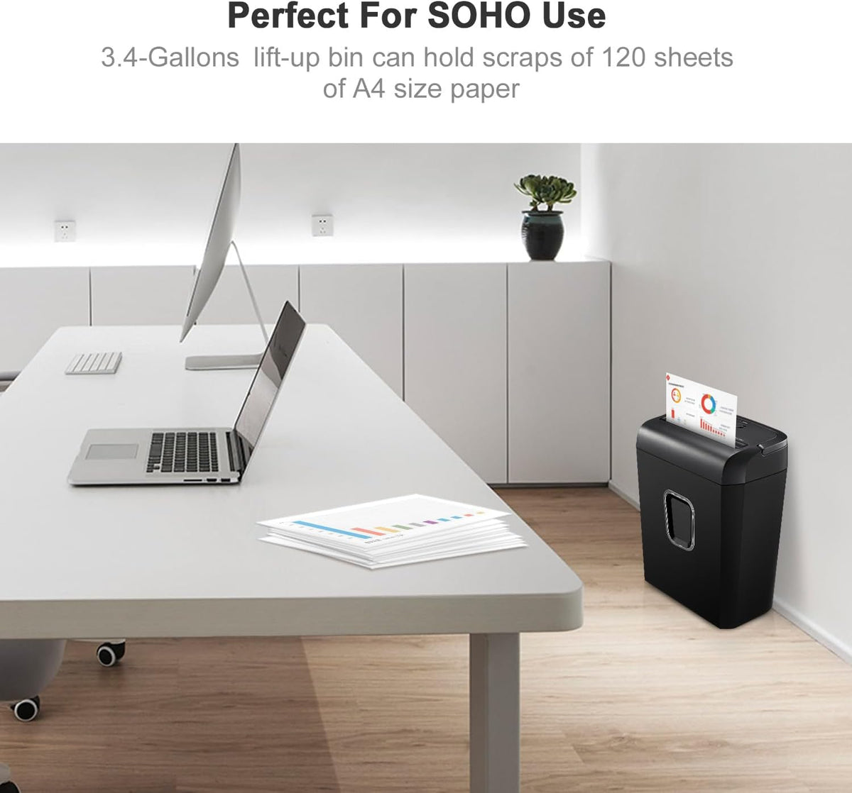 Bonsaii 6-Sheet Micro Cut Paper Shredder for Home, High Security Level P-4 Father Jim Norris notebooks