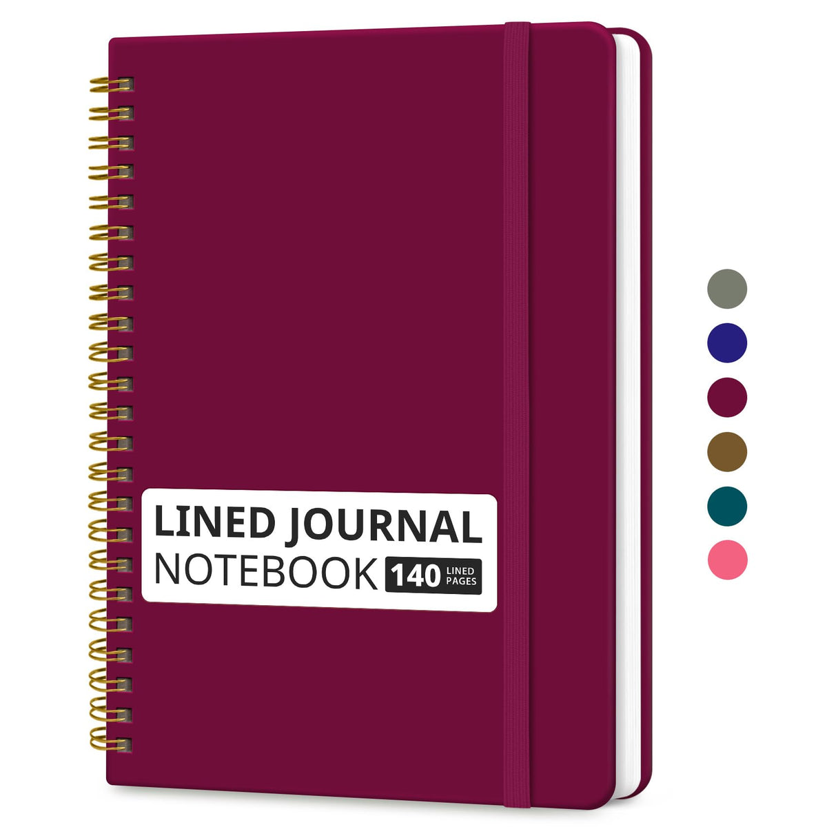 Taja Lined Spiral Notebook for Work, 5.7"x7.9" Spiral Journal College Ruled Father Jim Norris notebooks