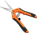 VIVOSUN 6.5 Inch Gardening Scissors Hand Pruner Pruning Shear with Straight Stainless Steel Blades Orange 1-Pack Father Jim Norris notebooks