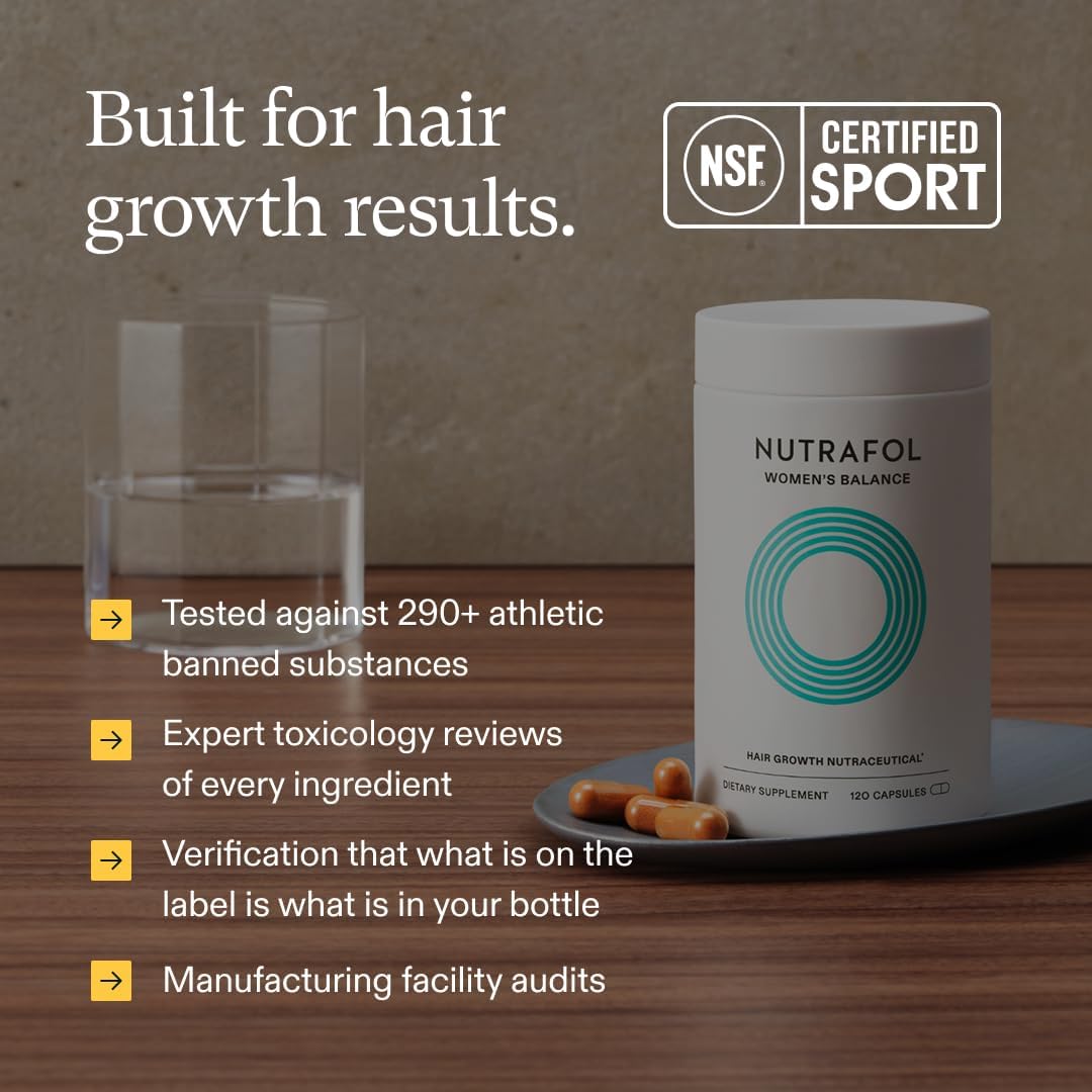 Nutrafol Women's Balance Hair Growth Supplements, Age 45+, 1-Month Bottle Father Jim Norris notebooks