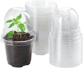Bluepro Clear Nursery Pots with Humidity Domes, 4 Inch, 30-Pack Father Jim Norris notebooks