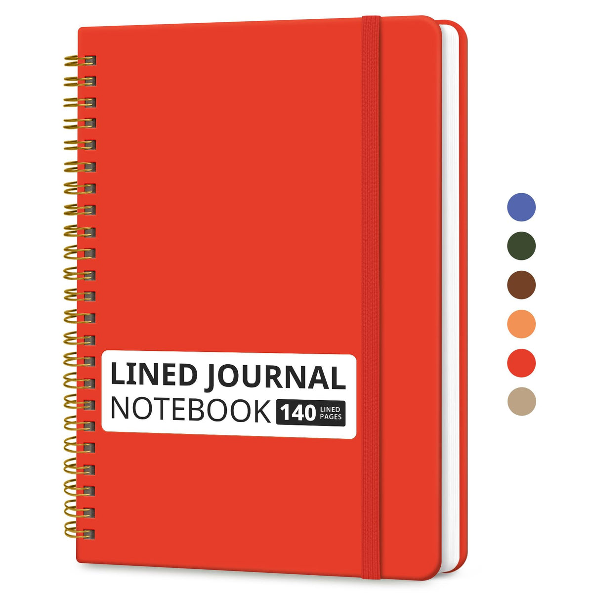 Taja Lined Spiral Notebook for Work, 5.7"x7.9" Spiral Journal College Ruled Father Jim Norris notebooks