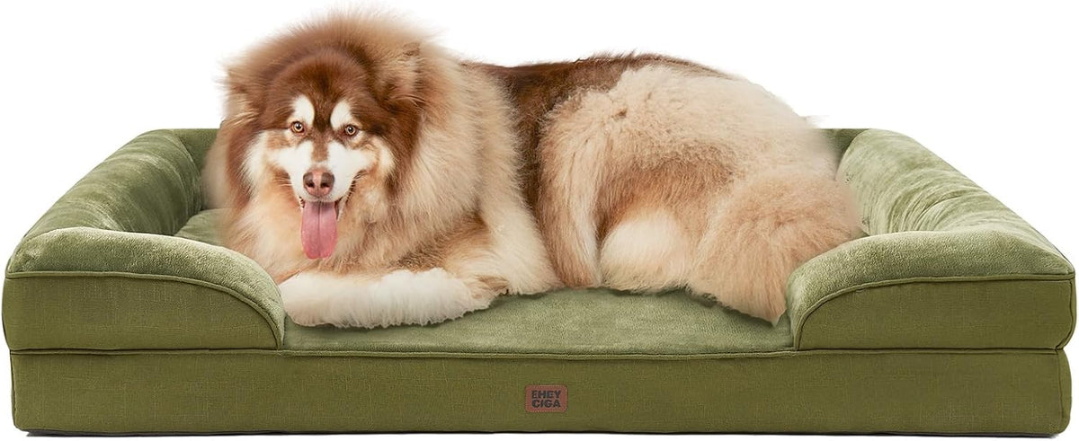 EHEYCIGA Orthopedic Extra Large Dog Bed, Waterproof Washable XL Pet Bed 44"