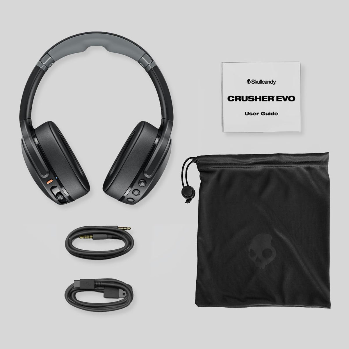 Skullcandy Crusher Evo Wireless Multi-Sensory Bass Headphones - True Black Father Jim Norris notebooks