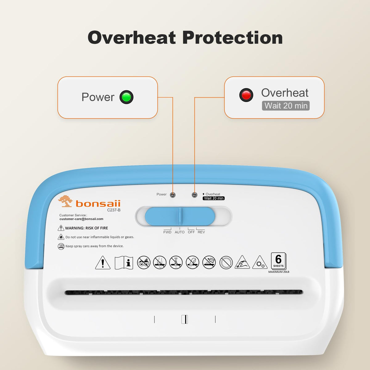 Bonsaii 6-Sheet Micro Cut Paper Shredder for Home, High Security Level P-4 Father Jim Norris notebooks