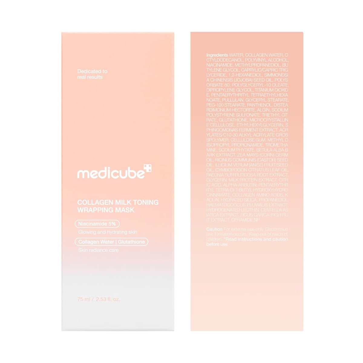 medicube Wrapping Mask Collagen Glazed Milky Glow - Daytime Peel Off Mask