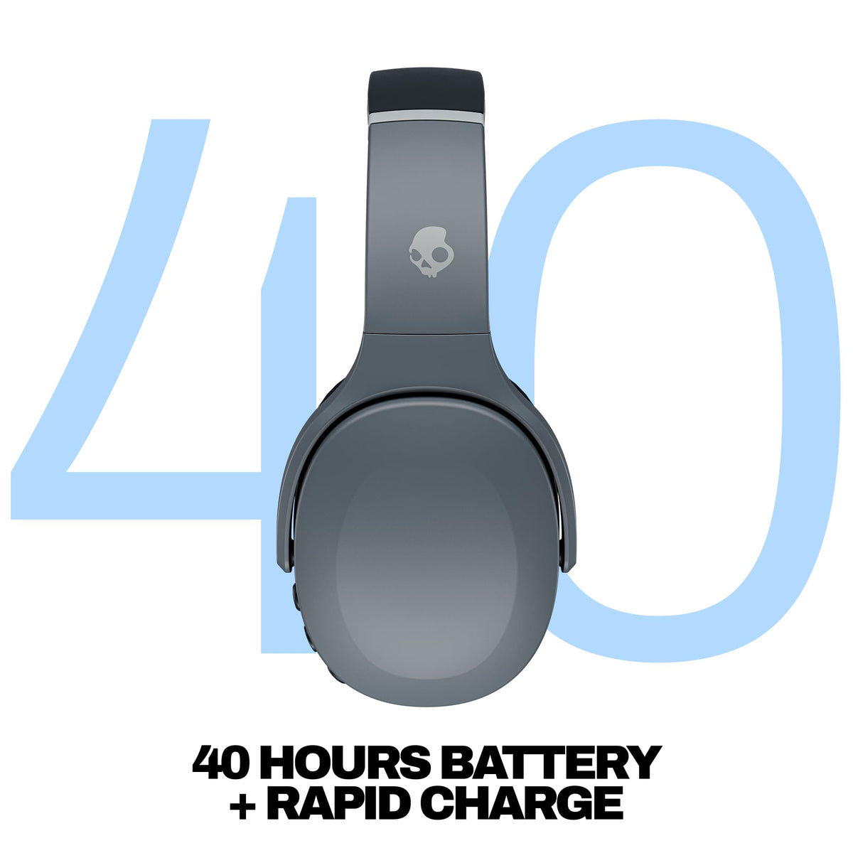 Skullcandy Crusher Evo Wireless Multi-Sensory Bass Headphones - True Black Father Jim Norris notebooks
