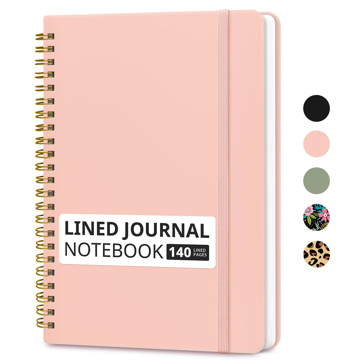 Taja Lined Spiral Notebook for Work, 5.7"x7.9" Spiral Journal College Ruled Father Jim Norris notebooks