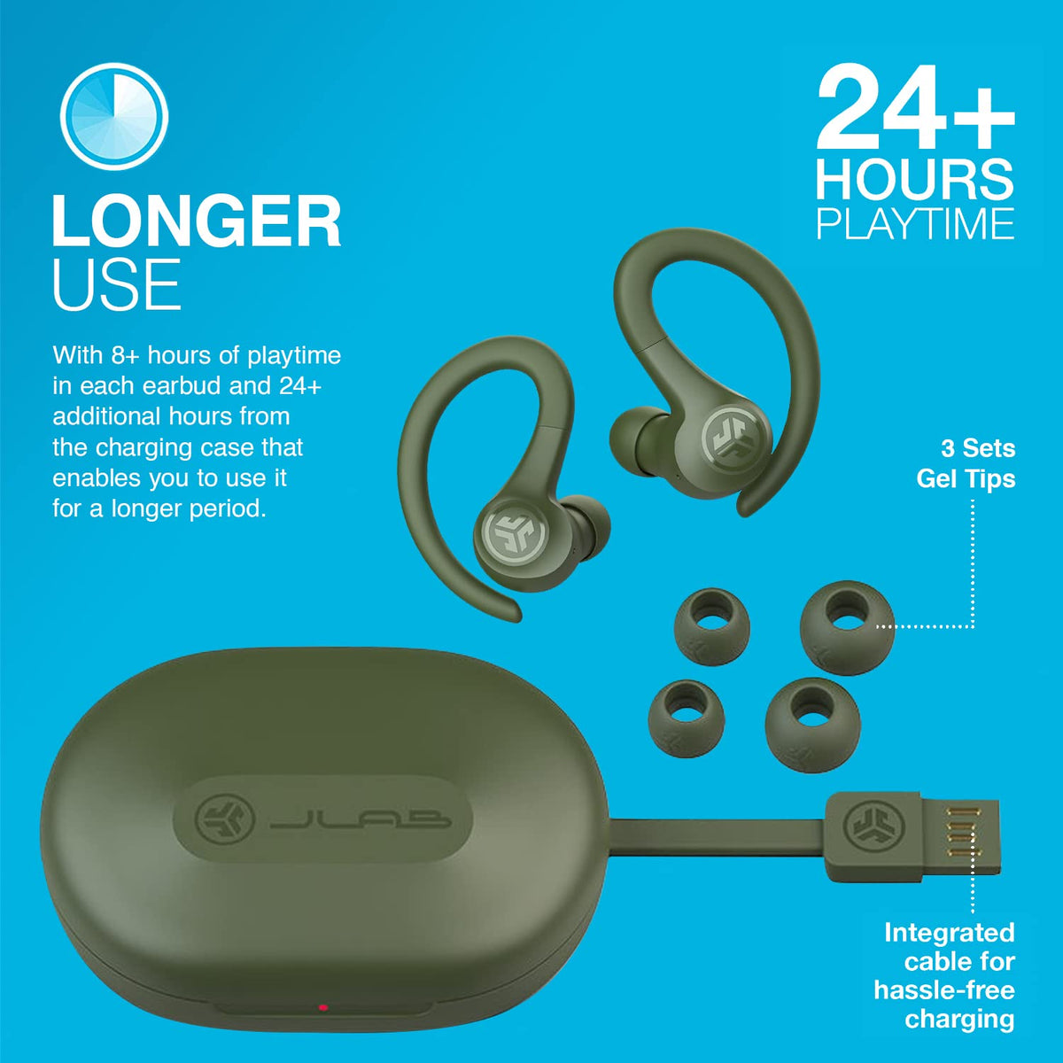 JLab, Go Sport+, True Wireless Workout Earbuds, Bluetooth Sport Earbuds, Clear Calling, Teal Father Jim Norris notebooks