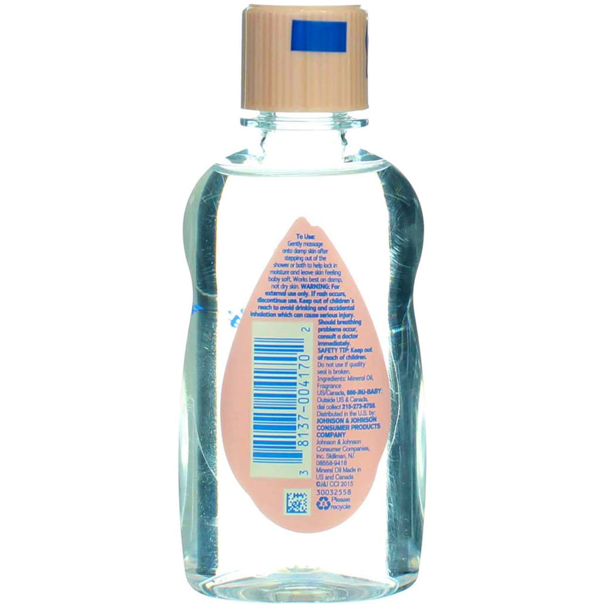Johnson's Baby Oil, Hypoallergenic, 3 fl oz