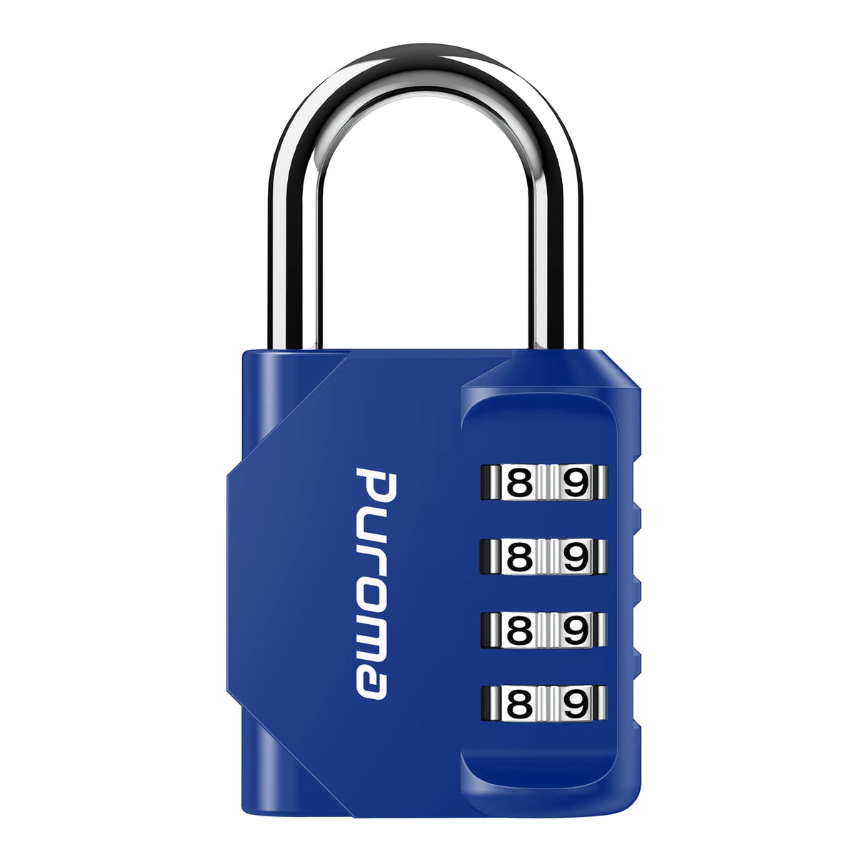 Puroma 2 Pack Combination Lock Locker 4 Digits Combo Padlock Gym Black