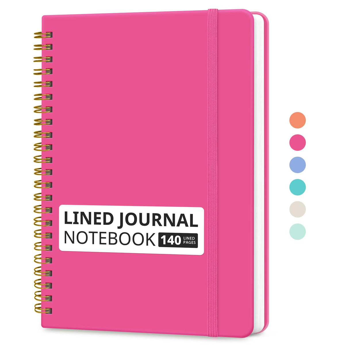 Taja Lined Spiral Notebook for Work, 5.7"x7.9" Spiral Journal College Ruled Father Jim Norris notebooks