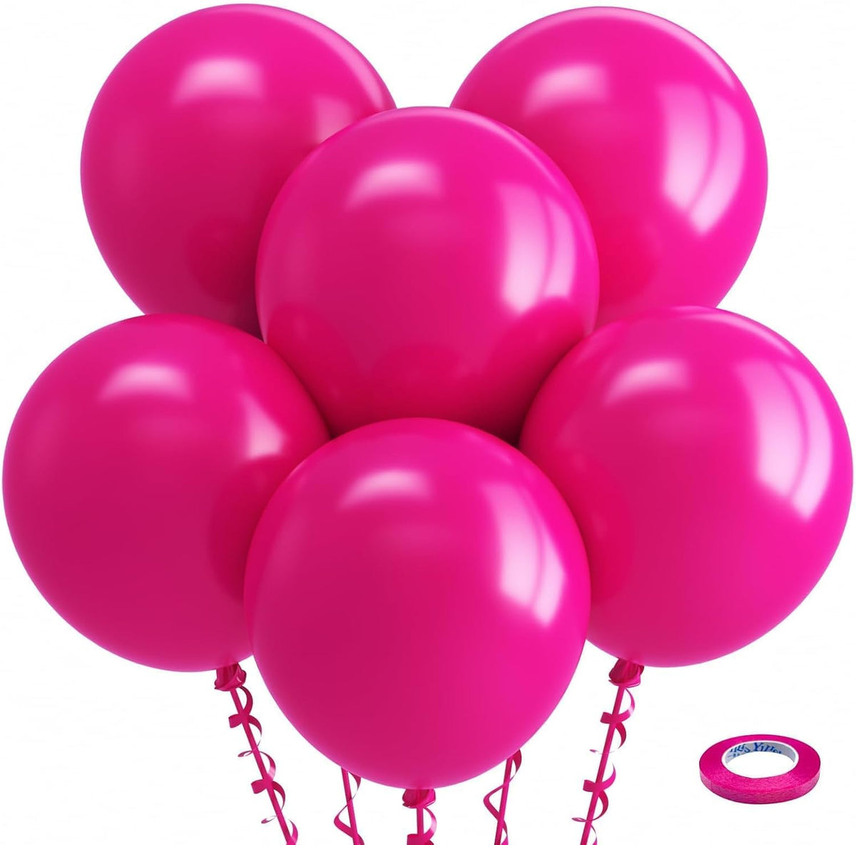 Bezente Assorted Latex Rainbow Balloons 100 Pack 12 inch