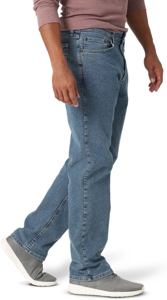 Wrangler Mens Comfort Flex Waist Relaxed Fit Jean