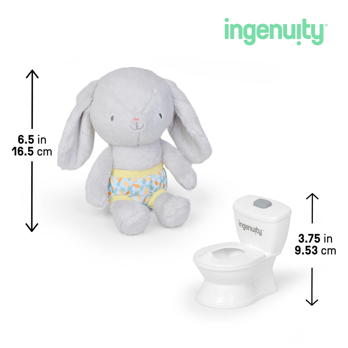 Ingenuity My Size Potty Training Toilet Kit with Sylvi Potty Training Book, Makes Learning