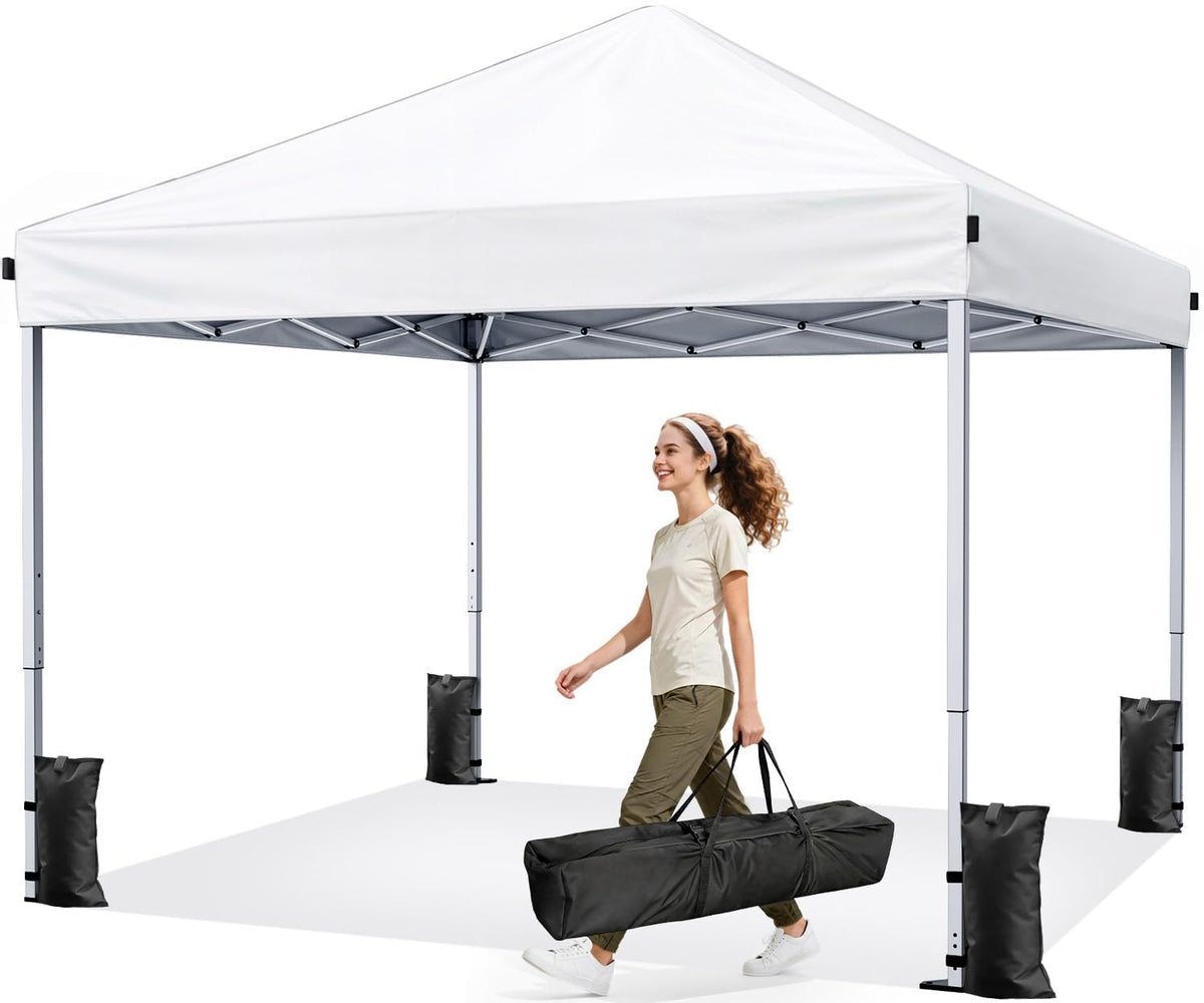 10x10 Pop Up Canopy Tent with One-Push Center Lock,Dark Gray Father Jim Norris notebooks