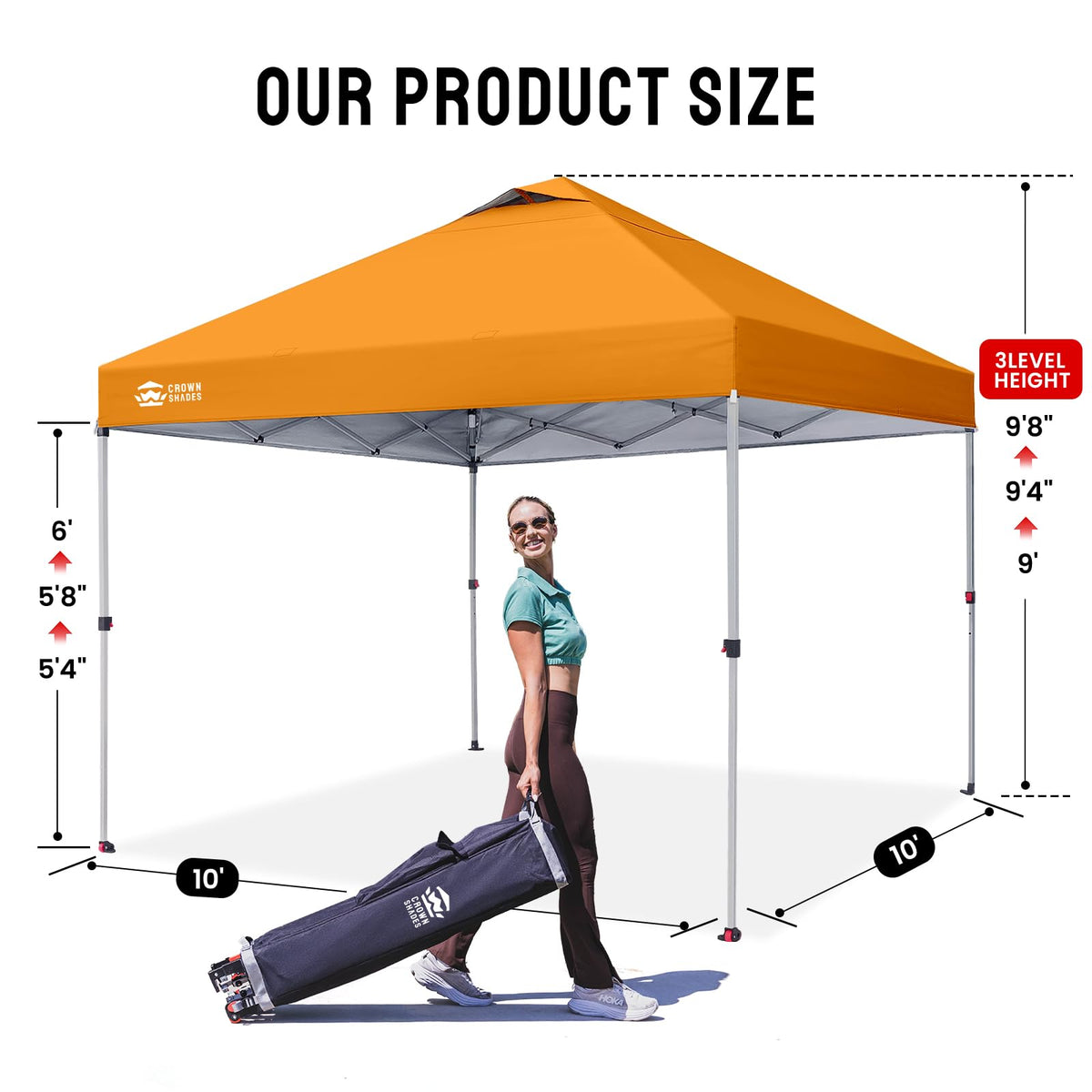 CROWN SHADES 10x10 Pop Up Canopy Tent with One Push Setup, Blue Father Jim Norris notebooks