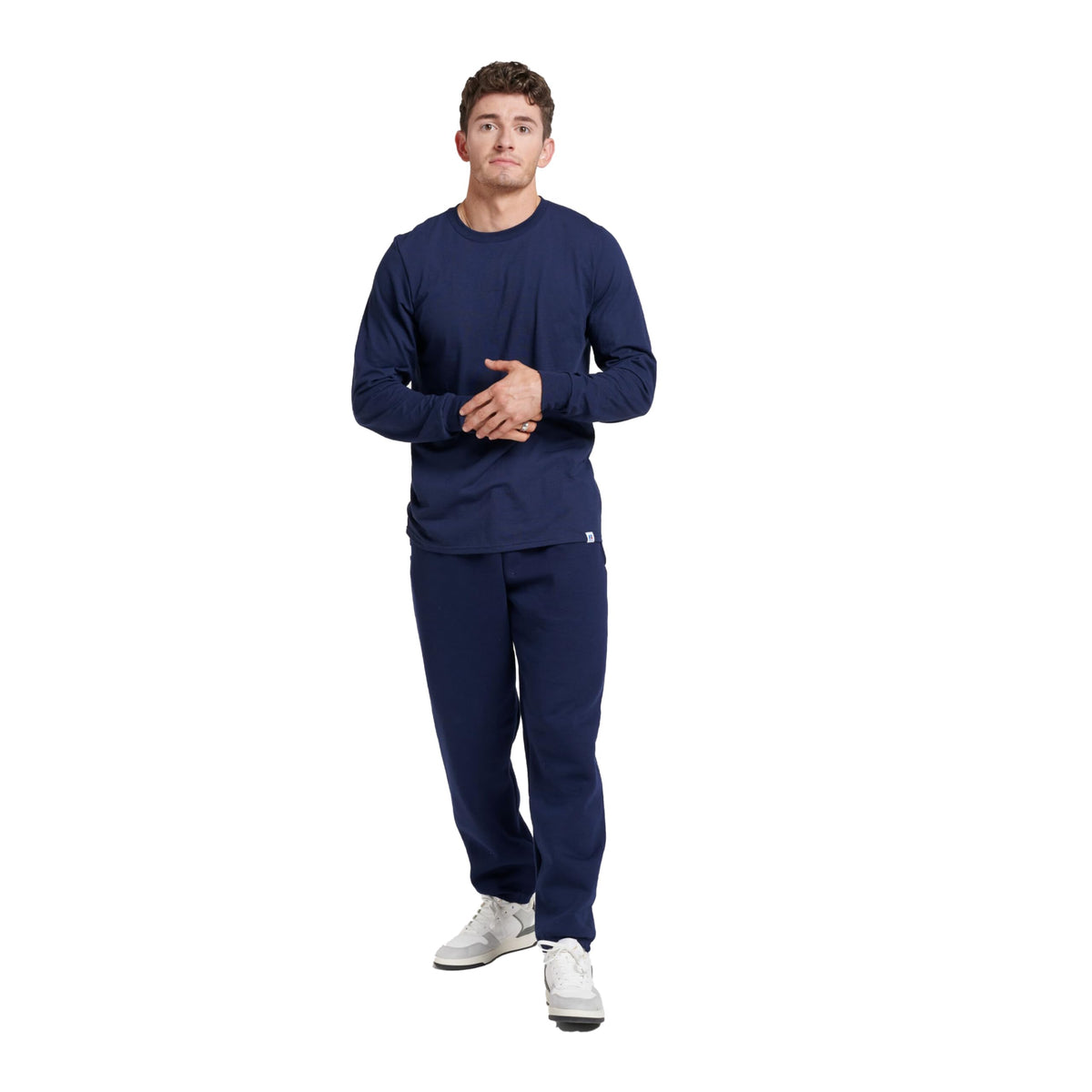 Russell Athletic Men's Dri-Power Long Sleeve Tees, Moisture Wicking, Odor Protection, UPF 30+