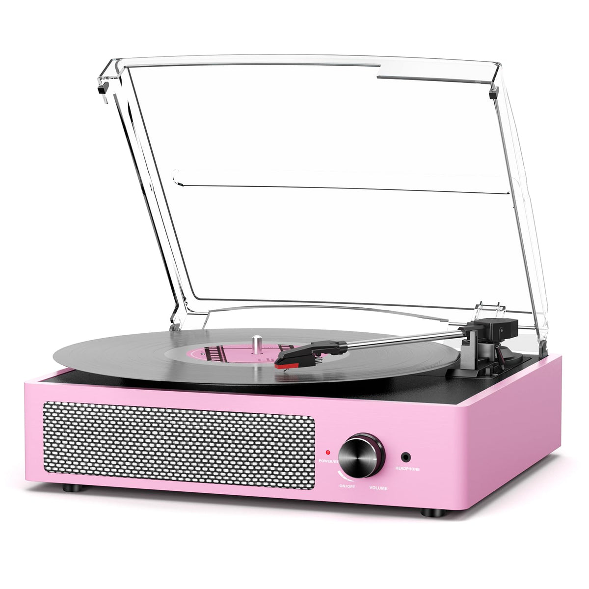 Vinyl Record Player Turntable with Built-in Bluetooth Receiver & 2 Stereo Speakers, 3 Speed 3 Size Portable Retro Record Player for Entertainment and Home Decoration Father Jim Norris notebooks