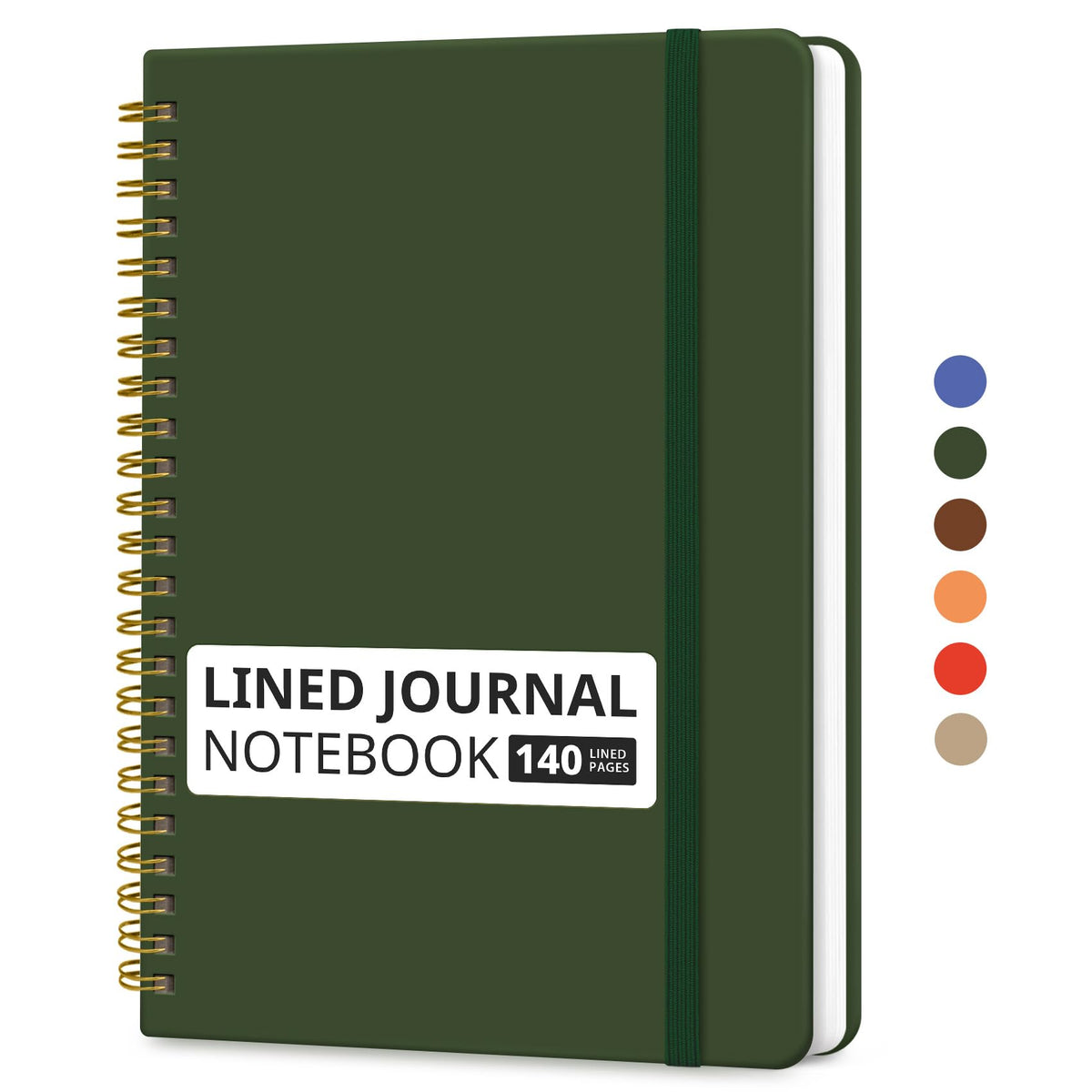 Taja Lined Spiral Notebook for Work, 5.7"x7.9" Spiral Journal College Ruled Father Jim Norris notebooks