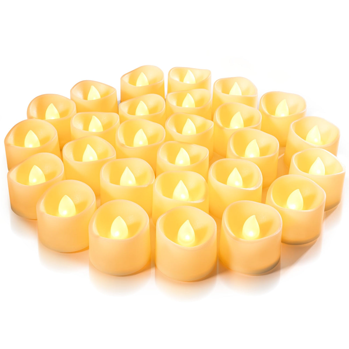 Homemory 24-Pack Black Flameless Battery Tea Light Candles, 200+ Hours Father Jim Norris notebooks