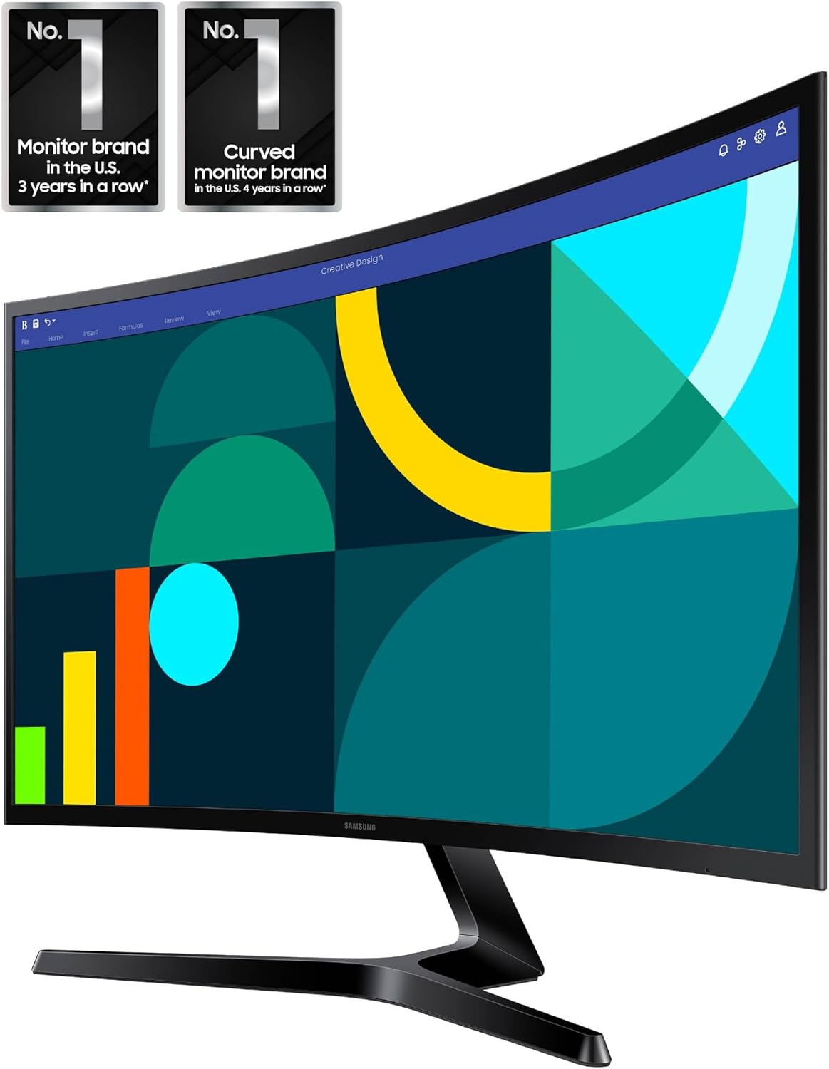 Samsung 27" Essential S3 (S36GD) Series FHD 1800R Curved Computer Monitor Father Jim Norris notebooks