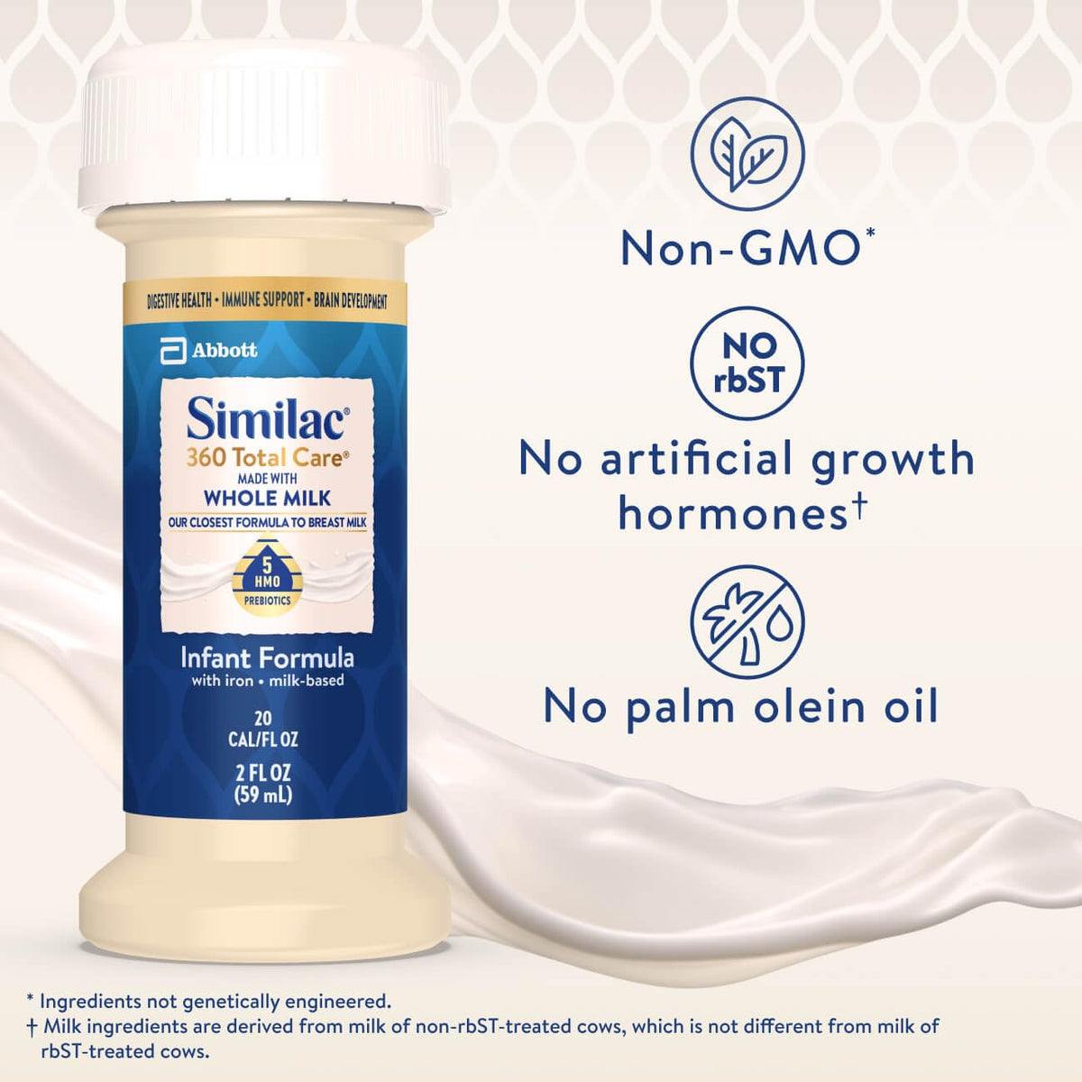 Similac 360 Total Care Made With Whole Milk, Ready-to-Feed Baby Formula