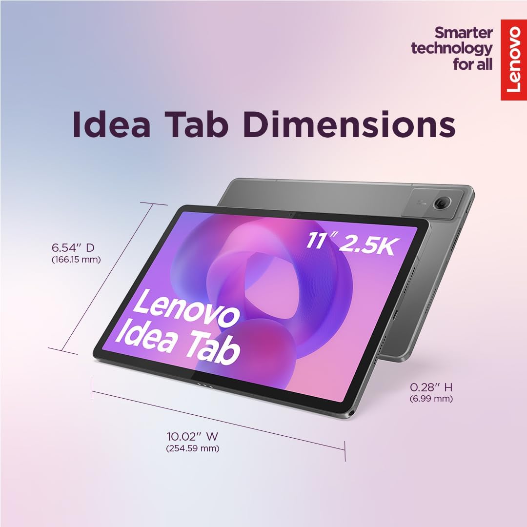 Lenovo Idea Tab - College Tablet - 11″ 2.5K IPS Touchscreen Display - 90Hz - MediaTek Dimensity 6300-8 GB Memory - 256 GB Storage - Integrated Arm Mali-G57 MC2 - Tab Pen and Folio Case Father Jim Norris notebooks
