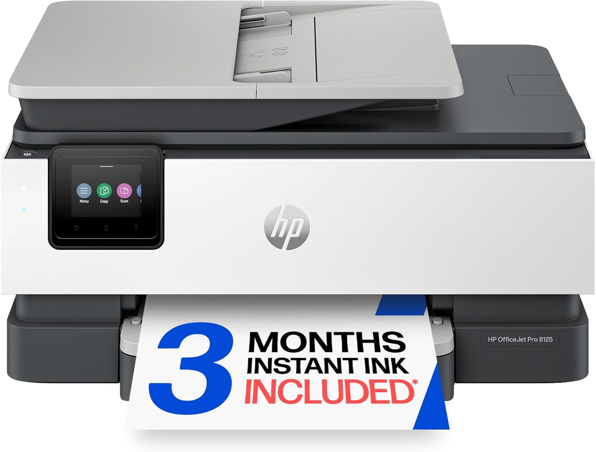 HP OfficeJet Pro 8125 Wireless All-in-One Color Inkjet Printer, Print, Scan, Copy, ADF, Duplex Printing Best-for-Home Office, 3 Month Trial of Instant Ink Included, AI-Capable (C2VJ4A) Father Jim Norris notebooks