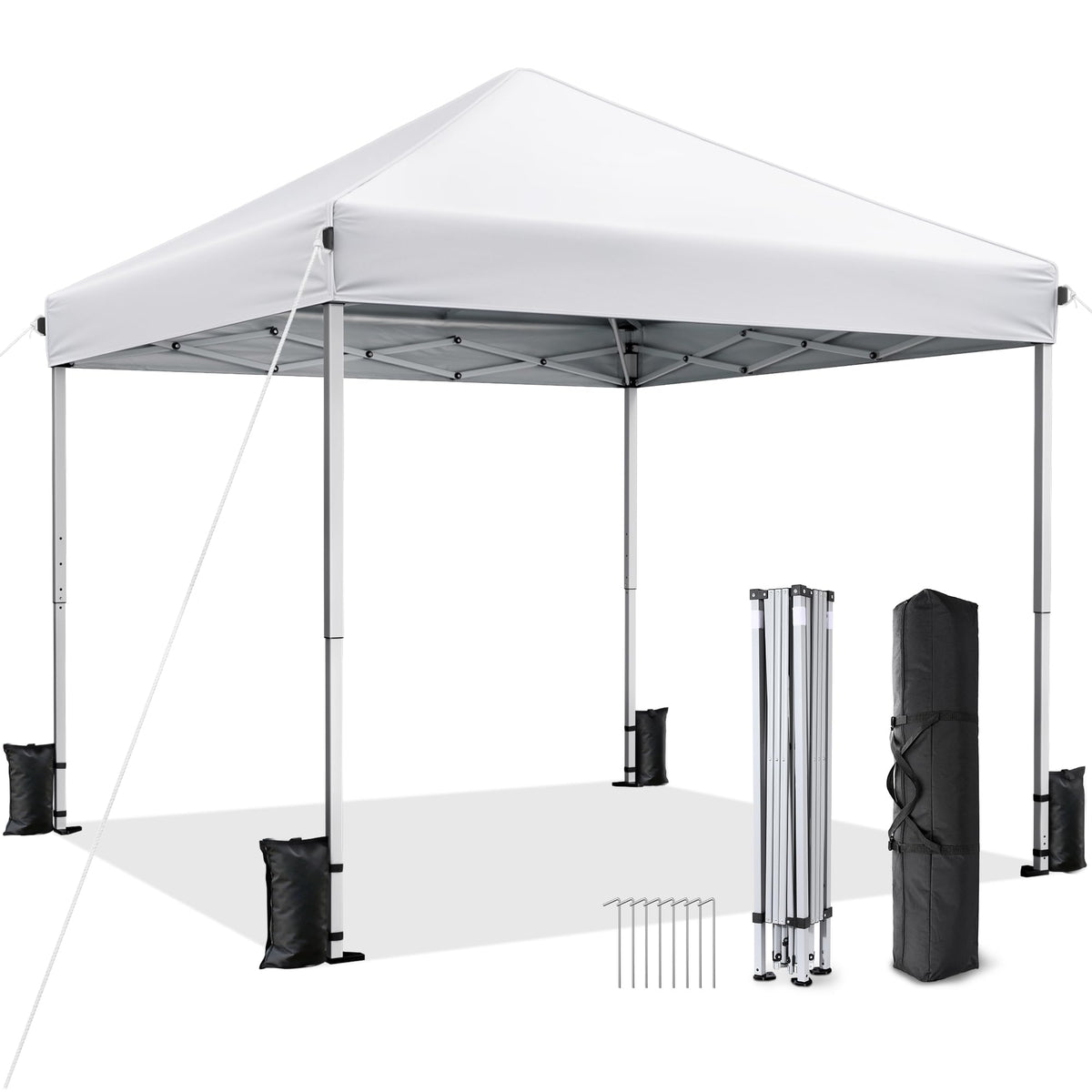 10x10 Pop Up Canopy Tent with One-Push Center Lock,Dark Gray Father Jim Norris notebooks