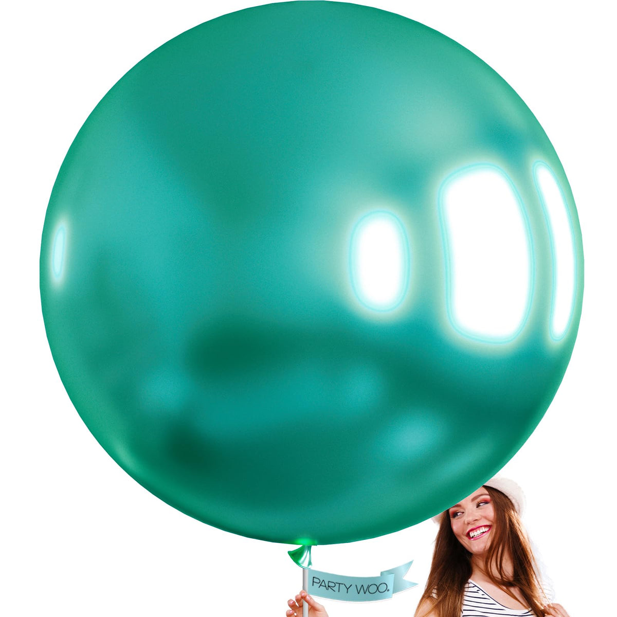 PartyWoo Assorted Colors Rainbow Balloons 50pcs Multicolor Colorful Color