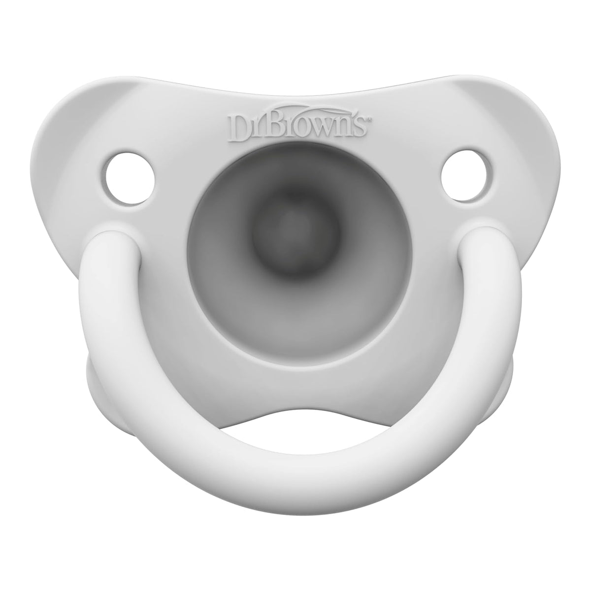 Dr. Brown's HappyPaci Baby Pacifier, Gray, Green, Ecru, 0-6m, 4-Pack